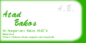 atad bakos business card